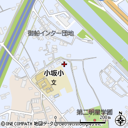 熊本県上益城郡御船町小坂2204周辺の地図