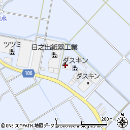 株式会社ダスキン　熊本中央工場周辺の地図