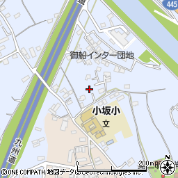 熊本県上益城郡御船町小坂2211周辺の地図