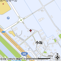 熊本県上益城郡御船町小坂1480周辺の地図