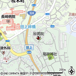 日蓮宗妙晃院周辺の地図