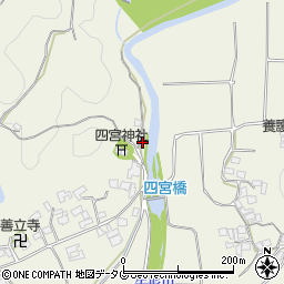 熊本県上益城郡御船町木倉6542周辺の地図