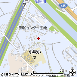 熊本県上益城郡御船町小坂2240周辺の地図