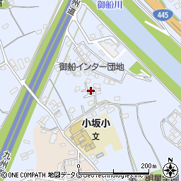 熊本県上益城郡御船町小坂2215周辺の地図