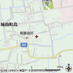 熊本県熊本市南区城南町高周辺の地図
