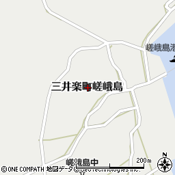 長崎県五島市三井楽町嵯峨島周辺の地図