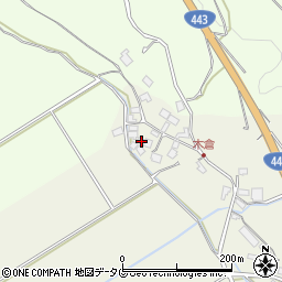 熊本県上益城郡御船町木倉8697周辺の地図