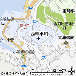 長崎県長崎市西琴平町11-34周辺の地図
