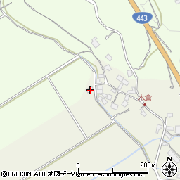熊本県上益城郡御船町木倉8699周辺の地図