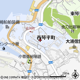 長崎県長崎市西琴平町11-39周辺の地図