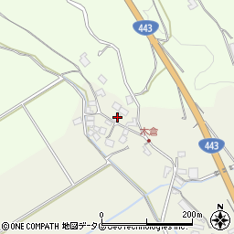 熊本県上益城郡御船町木倉8691周辺の地図