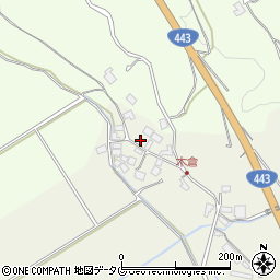 熊本県上益城郡御船町木倉8690周辺の地図
