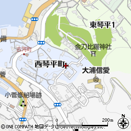長崎県長崎市西琴平町11-20周辺の地図