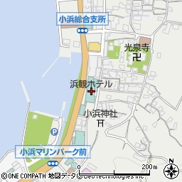 浜観ホテル周辺の地図