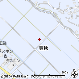 熊本県上益城郡御船町豊秋周辺の地図