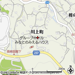 長崎県長崎市川上町周辺の地図