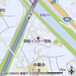 熊本県上益城郡御船町小坂2251周辺の地図