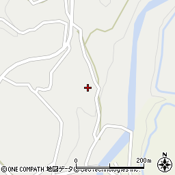 熊本県上益城郡御船町上野1962周辺の地図