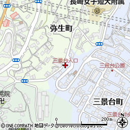 三景台入口周辺の地図