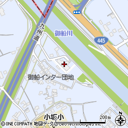 熊本県上益城郡御船町小坂2353周辺の地図