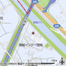 熊本県上益城郡御船町小坂2357周辺の地図