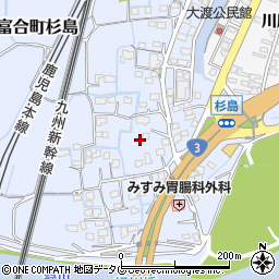 熊本県熊本市南区富合町杉島975-2周辺の地図