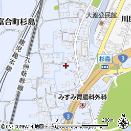 熊本県熊本市南区富合町杉島1141周辺の地図