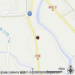 竹尾石油店周辺の地図