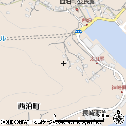 長崎県長崎市西泊町周辺の地図