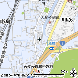 熊本県熊本市南区富合町杉島1152-1周辺の地図