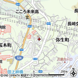 長崎倶楽部　壱番館周辺の地図