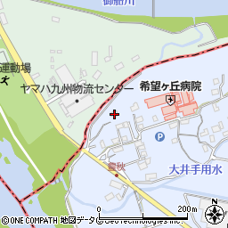 熊本県上益城郡御船町豊秋1609周辺の地図