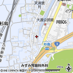 熊本県熊本市南区富合町杉島1152-4周辺の地図