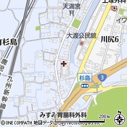 熊本県熊本市南区富合町杉島1152-3周辺の地図