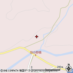 熊本県上益城郡山都町田小野1958周辺の地図