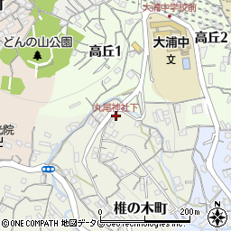 丸尾神社下周辺の地図