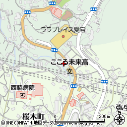３Ｑカット長崎本部周辺の地図