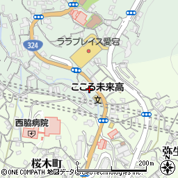 ３Ｑカット長崎本部周辺の地図