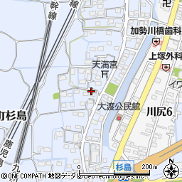 熊本県熊本市南区富合町杉島1172-1周辺の地図