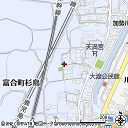 熊本県熊本市南区富合町杉島1219周辺の地図