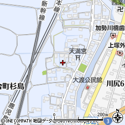 熊本県熊本市南区富合町杉島1183周辺の地図