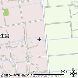 熊本県熊本市南区城南町丹生宮271周辺の地図