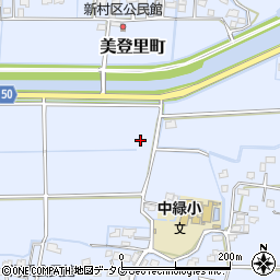 熊本県熊本市南区美登里町周辺の地図