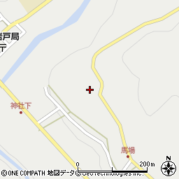 宮崎県高千穂町（西臼杵郡）岩戸周辺の地図