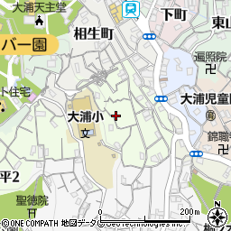長崎県長崎市上田町周辺の地図