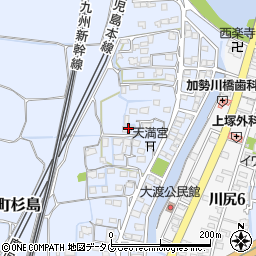 熊本県熊本市南区富合町杉島1208-2周辺の地図