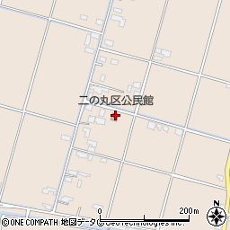 二の丸区公民館周辺の地図