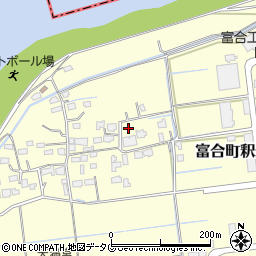 熊本県熊本市南区富合町釈迦堂周辺の地図