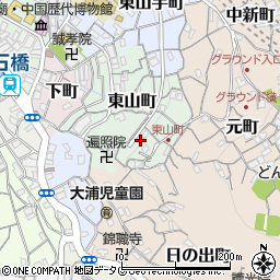 長崎県長崎市東山町13周辺の地図