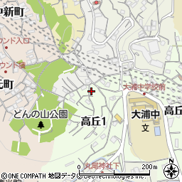 〒850-0941 長崎県長崎市高丘の地図